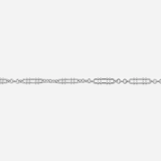Oval Link Chain Silver Necklace
