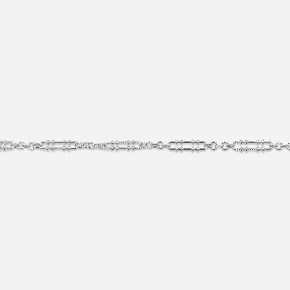 Oval Link Chain Silver Bracelet
