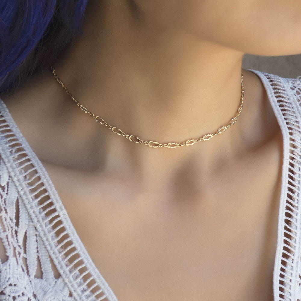 Sailor’s Knot Link Chain Necklace