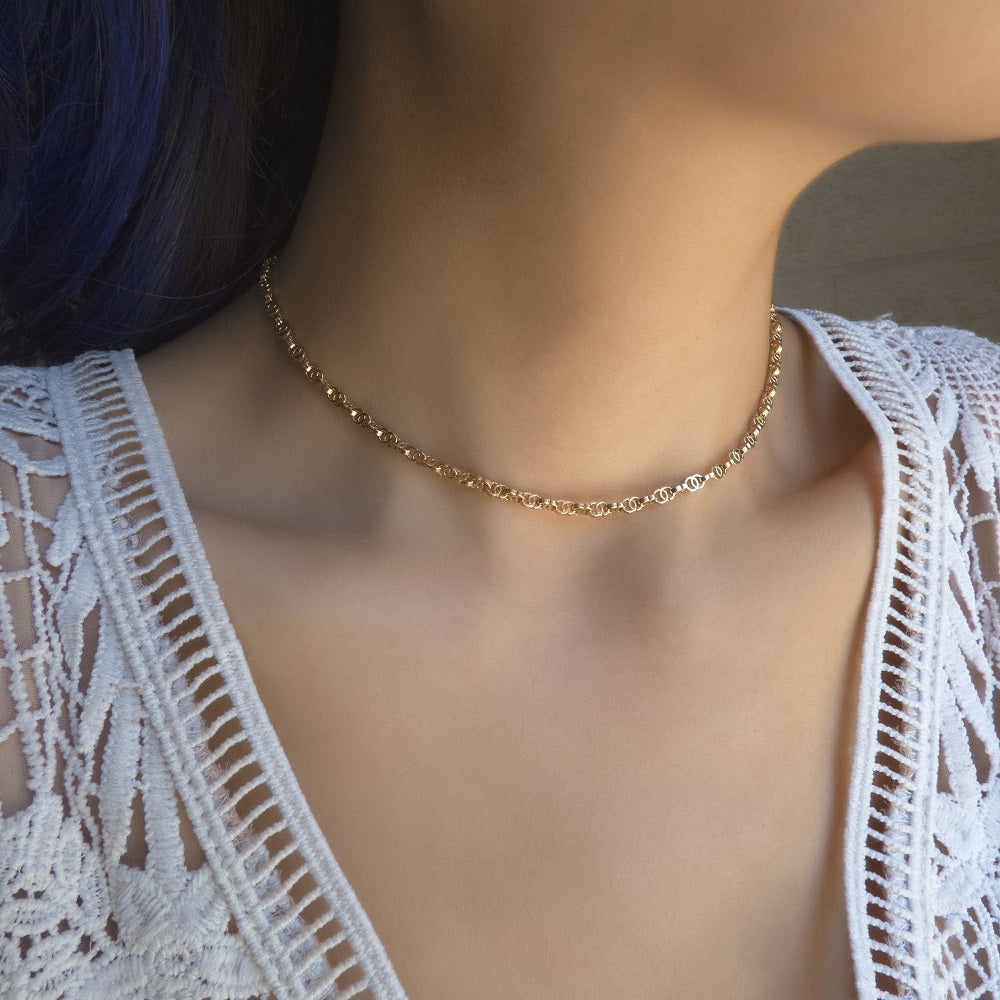 Double Link Chain Necklace