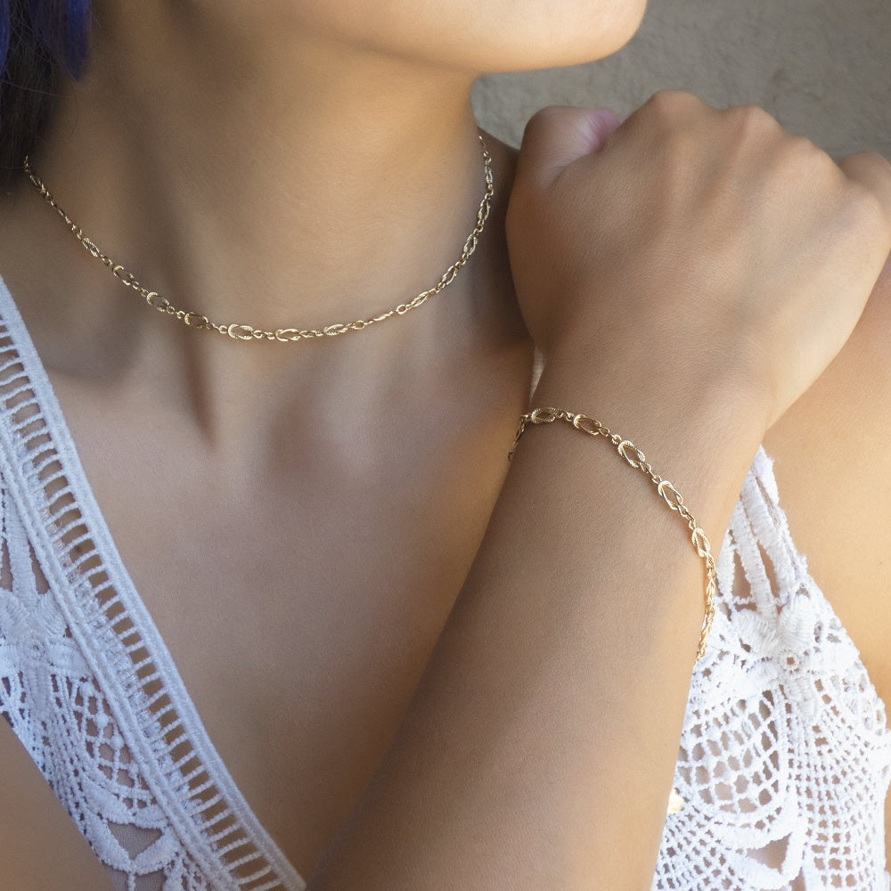Sailor’s Knot Link Chain Necklace