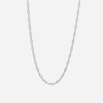 Sailor’s Knot Link Chain Silver Necklace